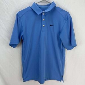 Nike Fit Polo Men's Small Blue Golf Polo NikeFITDRY Athletic Polo Shirt Buttoned